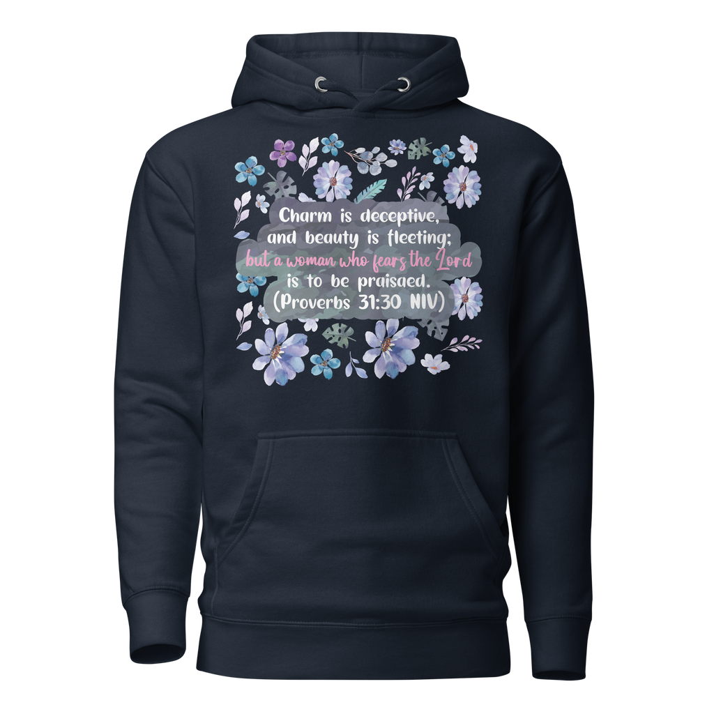 Fearless Woman: Proverbs 31:30 Unisex Premium Hoodie