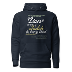 Lion of Judah & Root of David: Revelation 5:5 Unisex Premium Hoodie