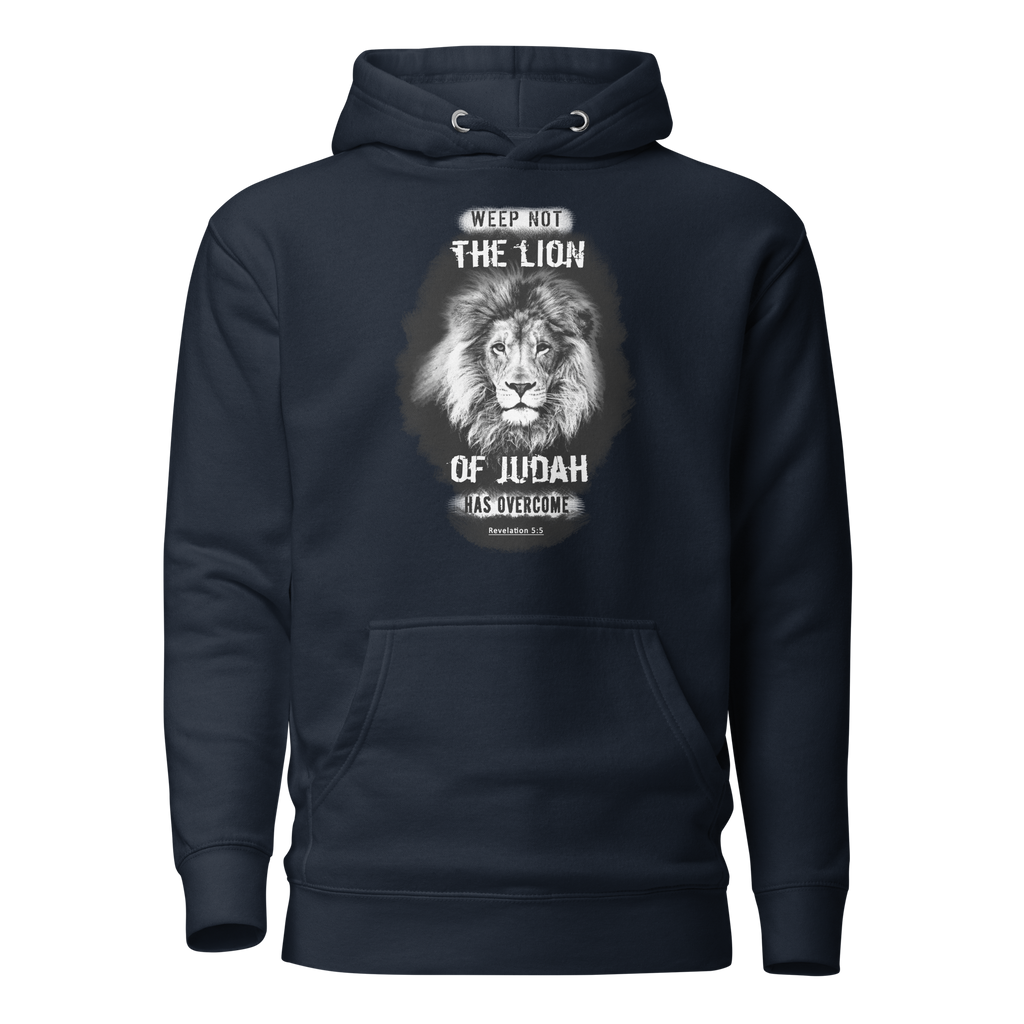 The Lion of Judah: Revelation 5:5 Unisex Premium Hoodie