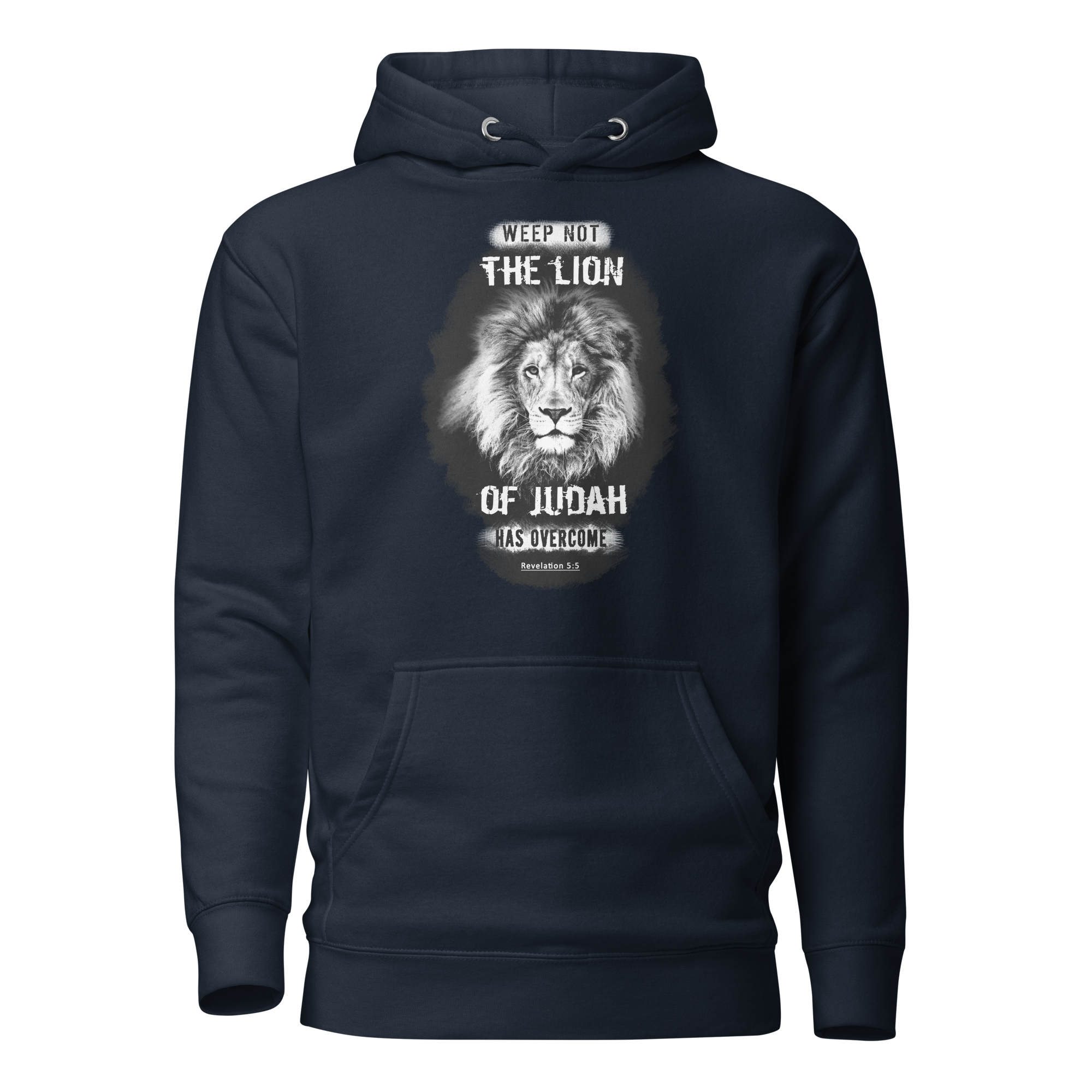 The Lion of Judah: Revelation 5:5 Unisex Premium Hoodie