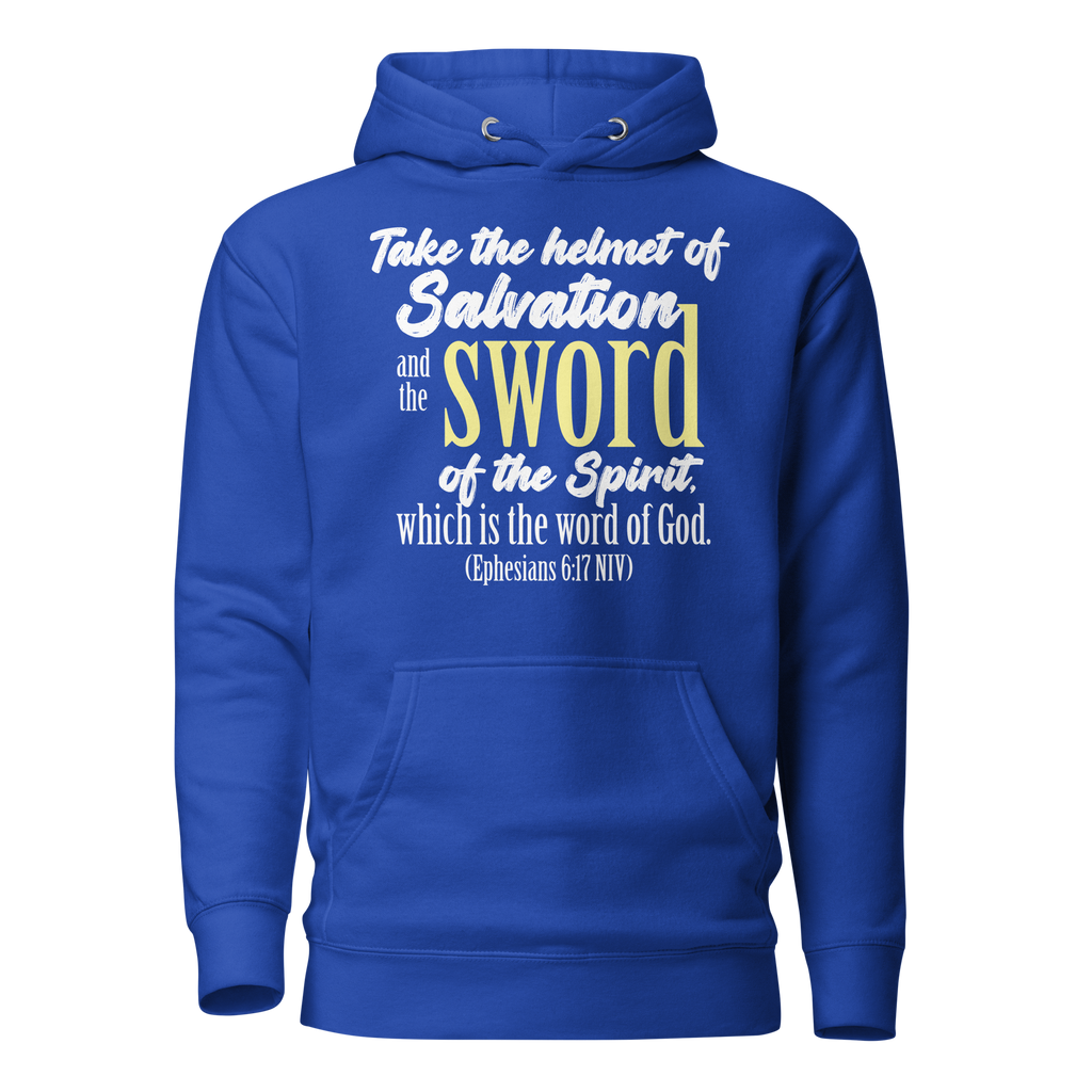 Sword & Salvation: Ephesians 6:17 Unisex Premium Hoodie