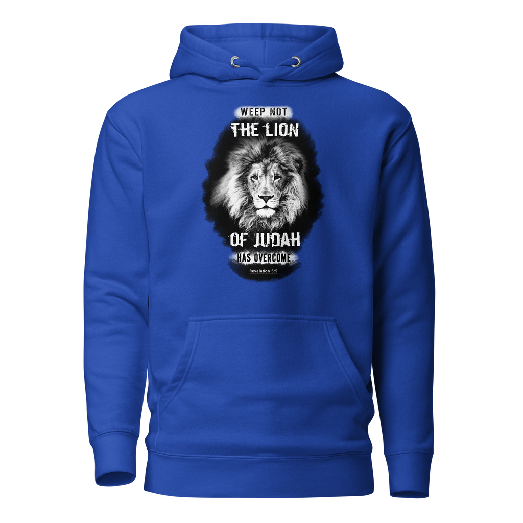 The Lion of Judah: Revelation 5:5 Unisex Premium Hoodie