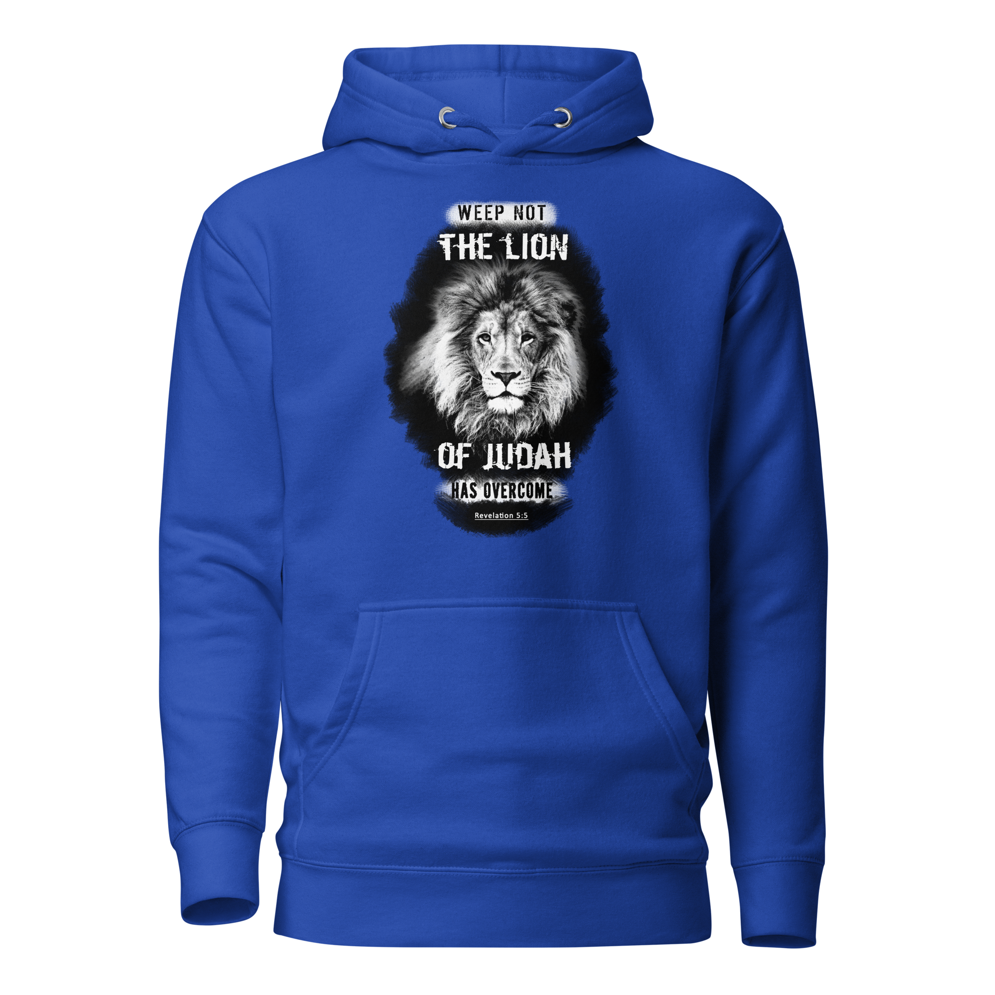The Lion of Judah: Revelation 5:5 Unisex Premium Hoodie