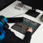 Rejoice in His Love: Zephaniah 3:17 Gaming Mouse Pad (18″×16″ / 36″×18″)