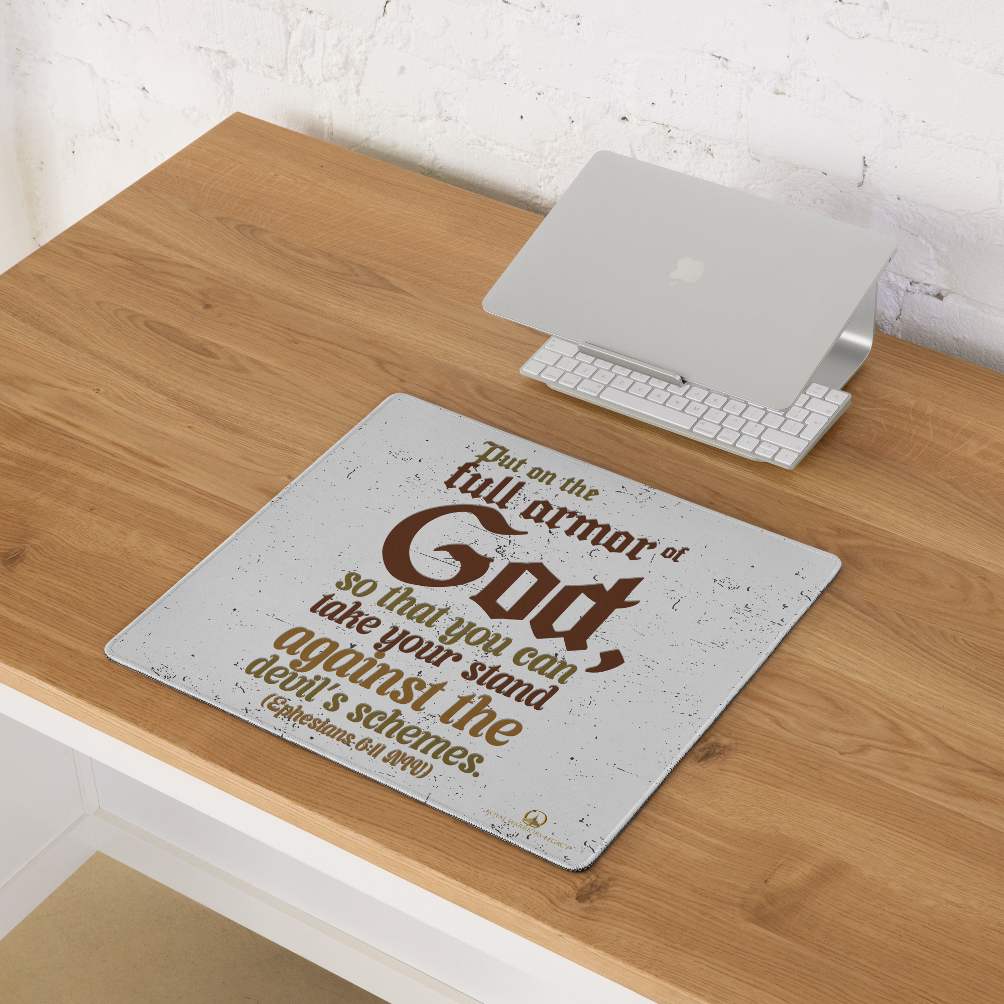 Full Armor Of God: Ephesians 6:11 Gaming Mouse Pad (18″×16″ / 36″×18″)