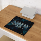 Light Of The World: John 8:12 Gaming Mouse Pad (18″×16″ / 36″×18″)
