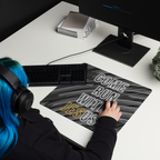 Come Run With Jesus Gold Gaming Mouse Pad (18″×16″ / 36″×18″)