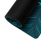 Come Run With Jesus Neon Blue Gaming Mouse Pad (18″×16″ / 36″×18″)