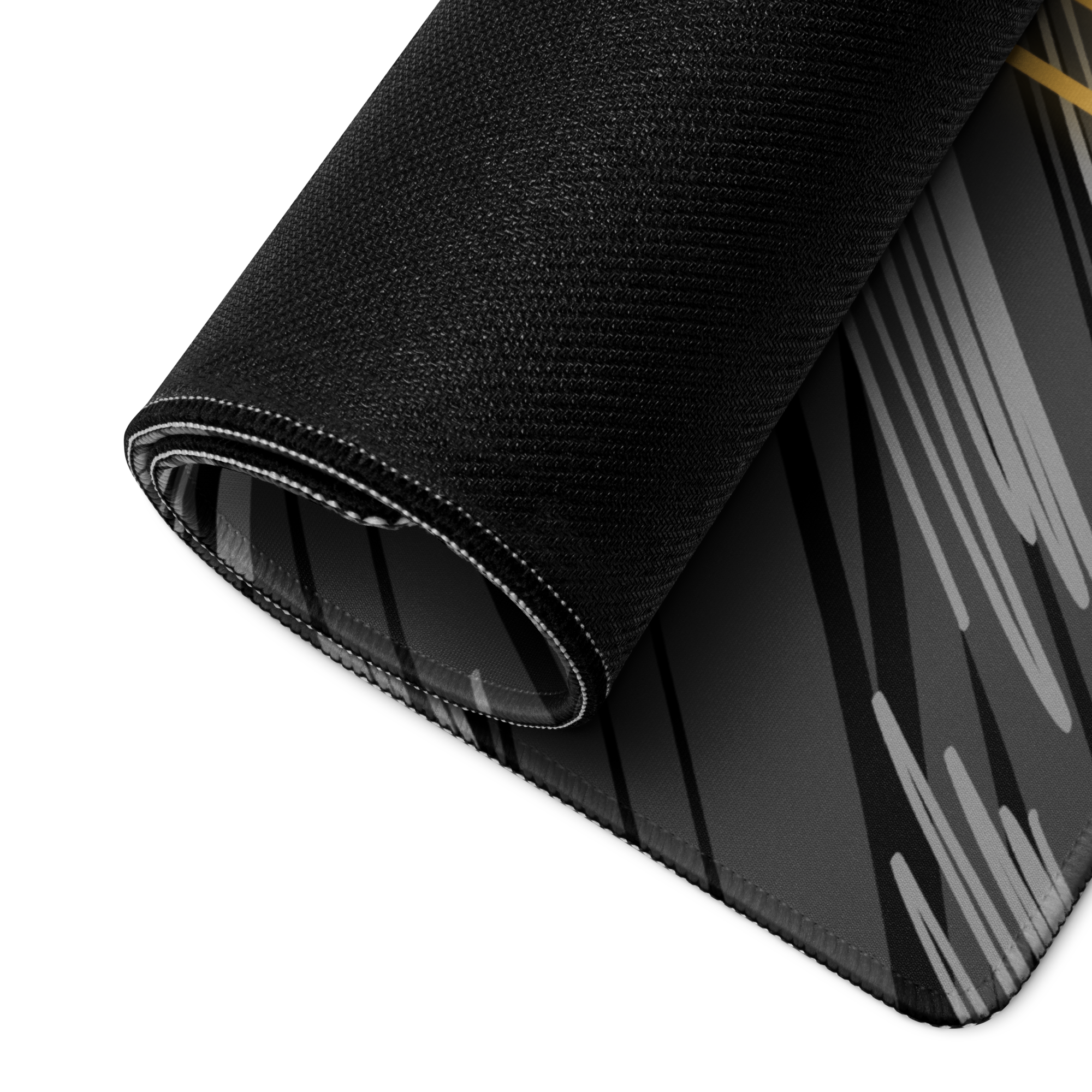 Come Run With Jesus Gold Gaming Mouse Pad (18″×16″ / 36″×18″)