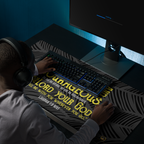 Be Strong & Courageous: Joshua 1:9 Gaming Mouse Pad (18″×16″ / 36″×18″)