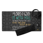 Rejoice in His Love: Zephaniah 3:17 Gaming Mouse Pad (18″×16″ / 36″×18″)