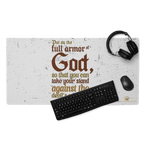 Full Armor Of God: Ephesians 6:11 Gaming Mouse Pad (18″×16″ / 36″×18″)