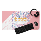 Unshakeable Faith: Psalms 46:5 Gaming Mouse Pad (18″×16″ / 36″×18″)