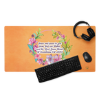Grace & Peace Blooms: 2 Corinthians 1:2 Gaming Mouse Pad (18″×16″ / 36″×18″)