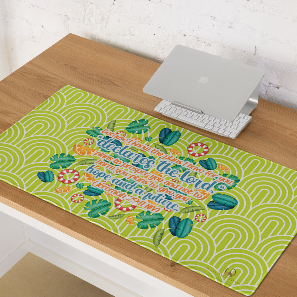 Hope & Future: Jeremiah 29:11 Gaming Mouse Pad (18″×16″ / 36″×18″)