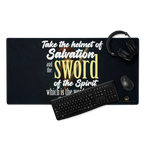 Sword & Salvation: Ephesians 6:17 Gaming Mouse Pad (18″×16″ / 36″×18″)