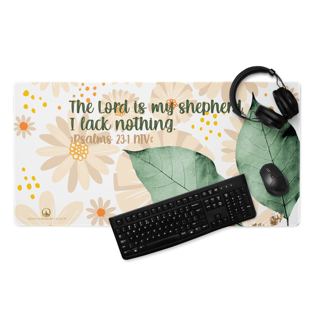 The Lord Is My Shepherd: Psalm 23:1 Gaming Mouse Pad (18″×16″ / 36″×18″)