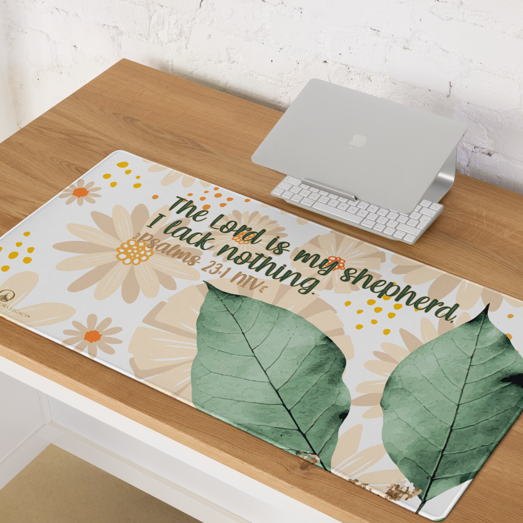 The Lord Is My Shepherd: Psalm 23:1 Gaming Mouse Pad (18″×16″ / 36″×18″)