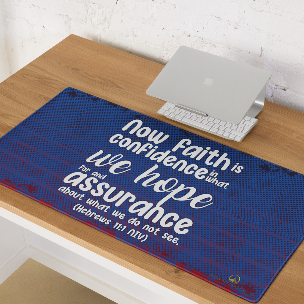 Faith & Hope: Hebrews 11:1 Gaming Mouse Pad (18″×16″ / 36″×18″)