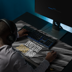 Come Run With Jesus Gold Gaming Mouse Pad (18″×16″ / 36″×18″)