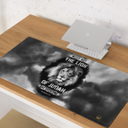 The Lion of Judah: Revelation 5:5 Gaming Mouse Pad (18″×16″ / 36″×18″)