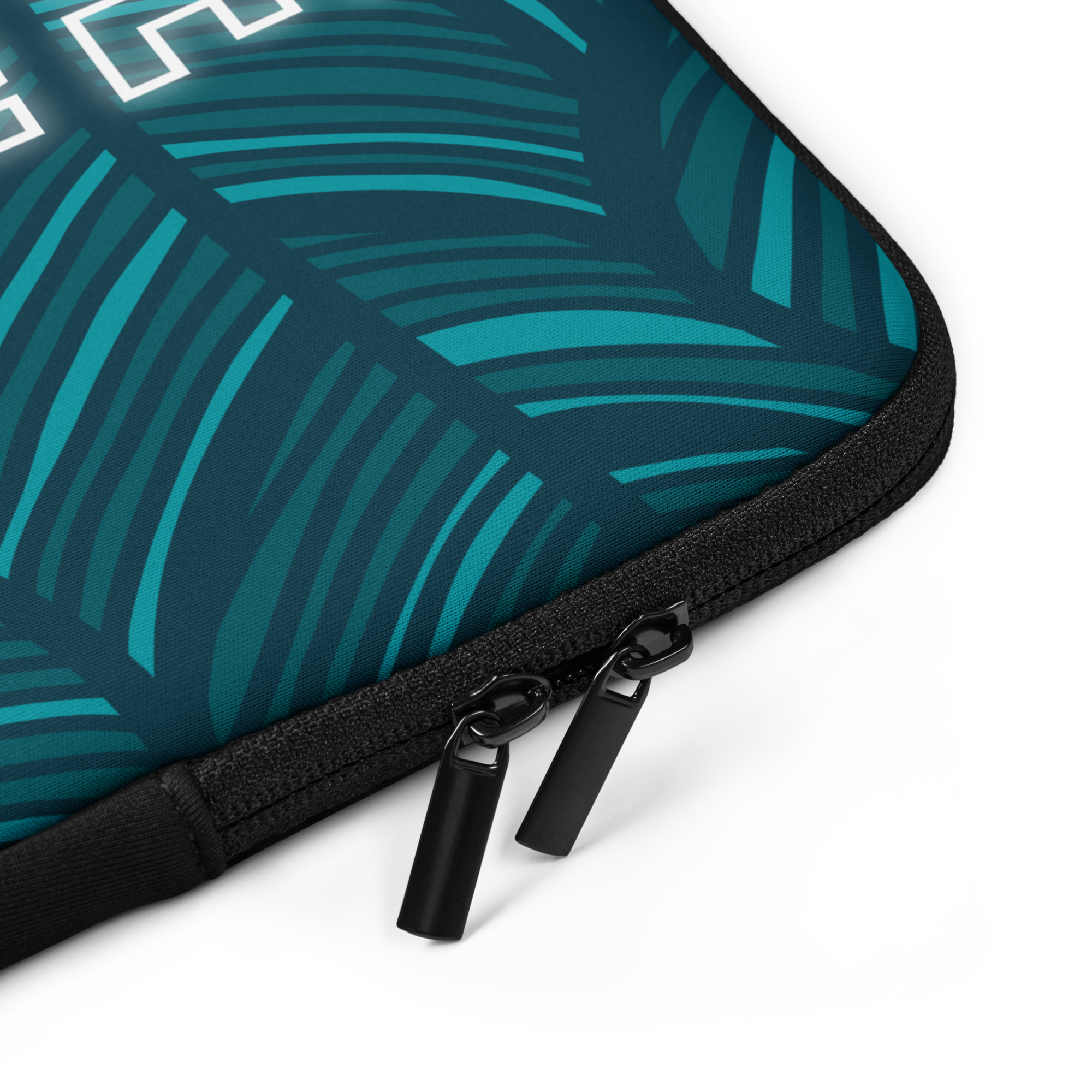 Come Run With Jesus Neon Blue Laptop Sleeve (13" / 15")