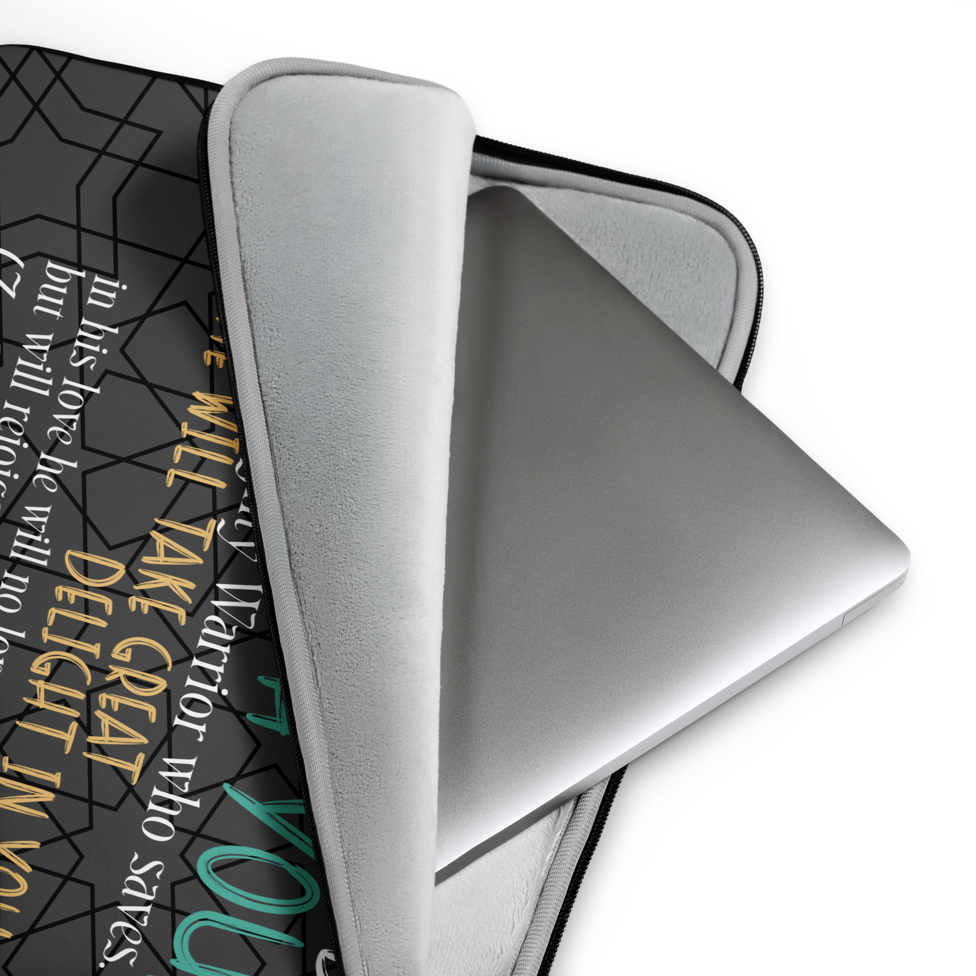 Rejoice in His Love: Zephaniah 3:17 Laptop Sleeve (13" / 15")