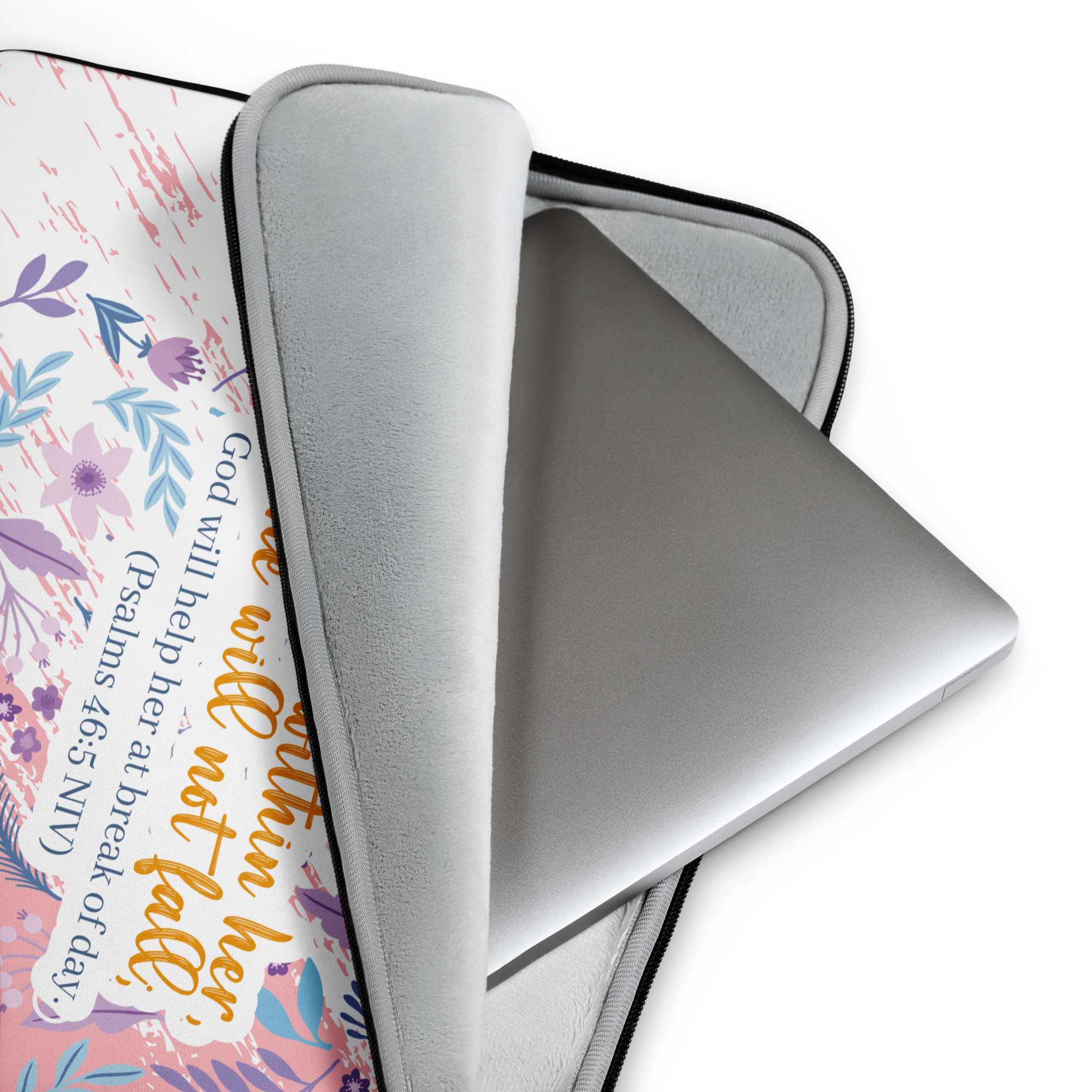 Unshakeable Faith: Psalms 46:5 Laptop Sleeve (13" / 15")