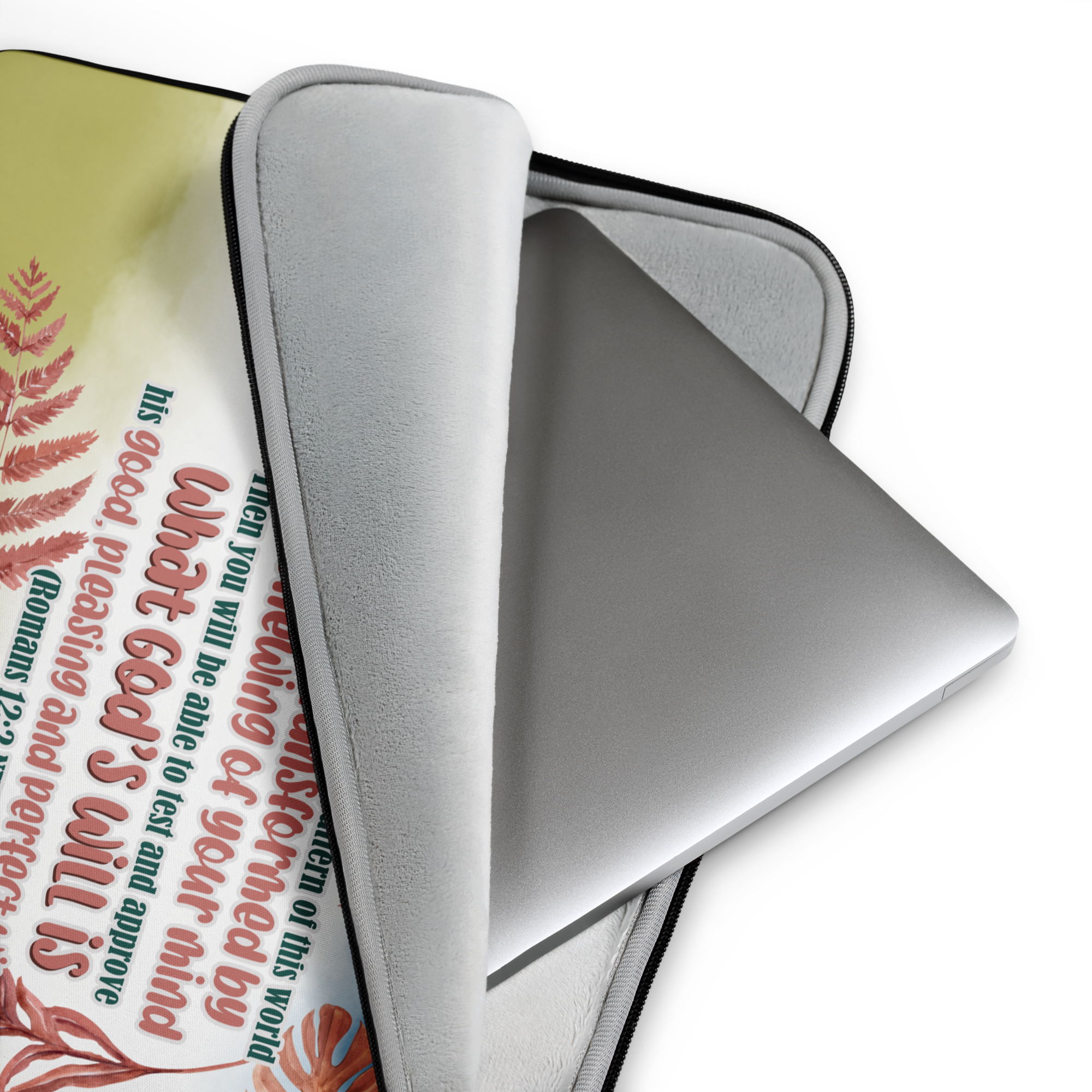 Renewed By The Spirit: Romans 12:2  Laptop Sleeve (13" / 15")