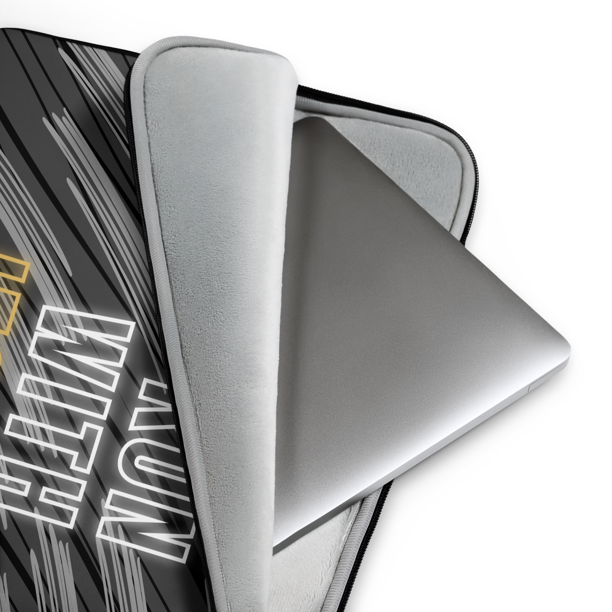 Come Run With Jesus Gold Laptop Sleeve (13" / 15")