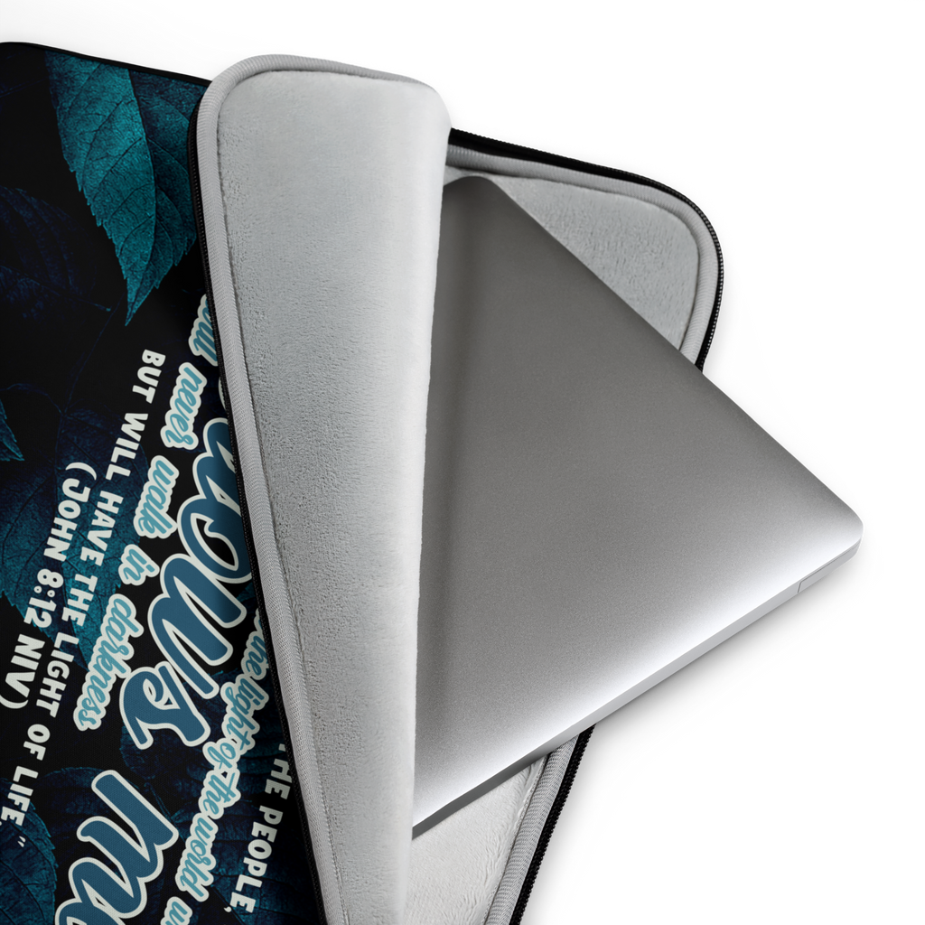Light Of The World: John 8:12 Laptop Sleeve (13" / 15")