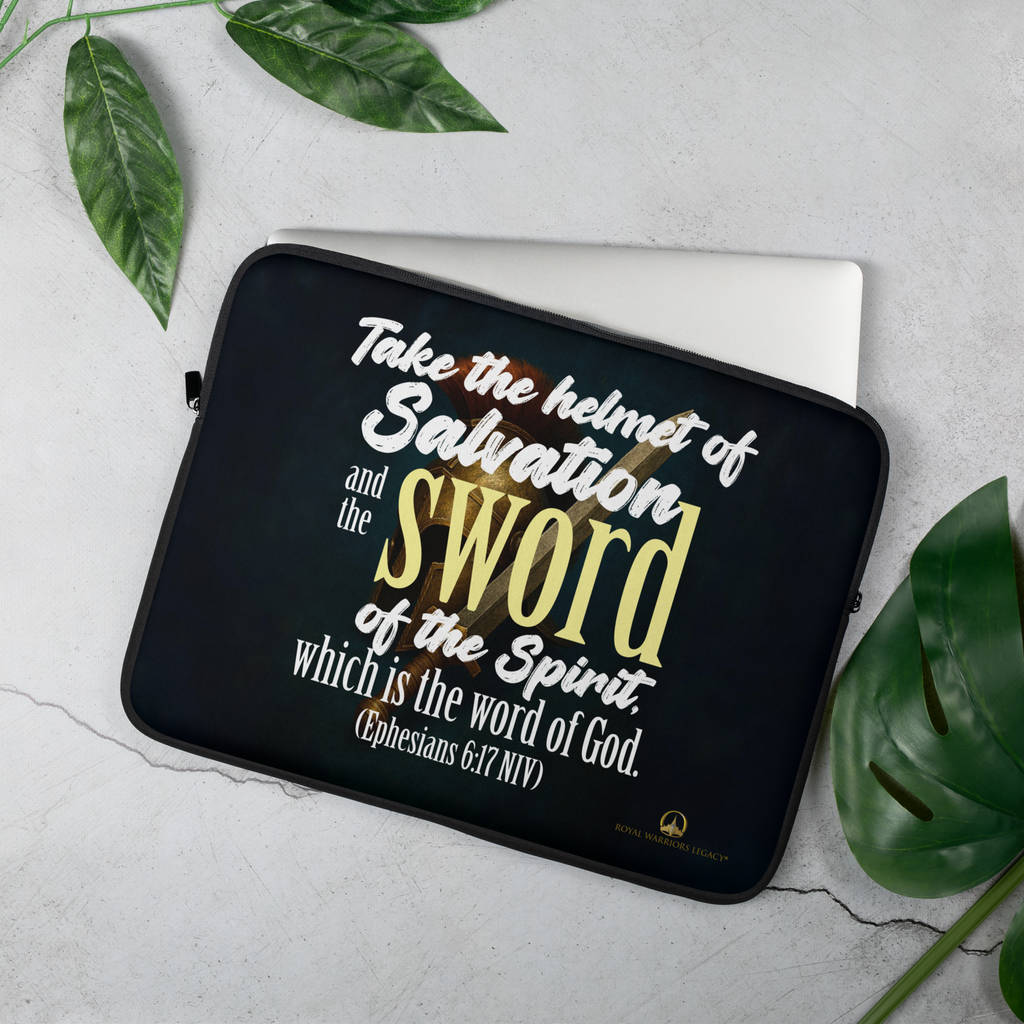 Sword & Salvation: Ephesians 6:17 Laptop Sleeve (13" / 15")