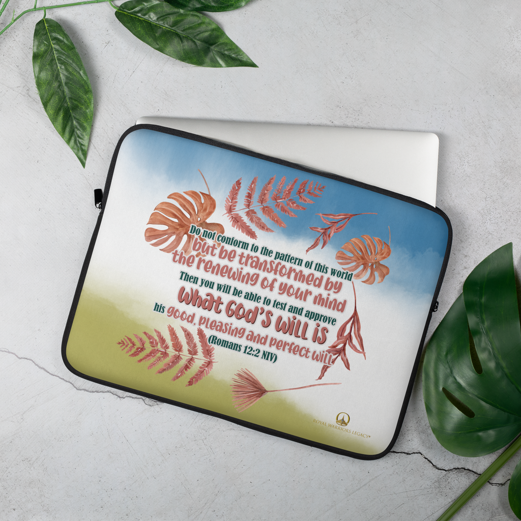 Renewed By The Spirit: Romans 12:2  Laptop Sleeve (13" / 15")