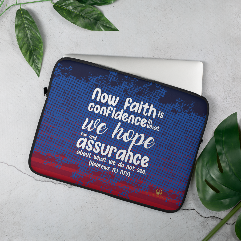 Faith & Hope: Hebrews 11:1 Laptop Sleeve (13" / 15")