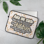 Childlike Faith: Matthew 18:3 Laptop Sleeve (13" / 15")