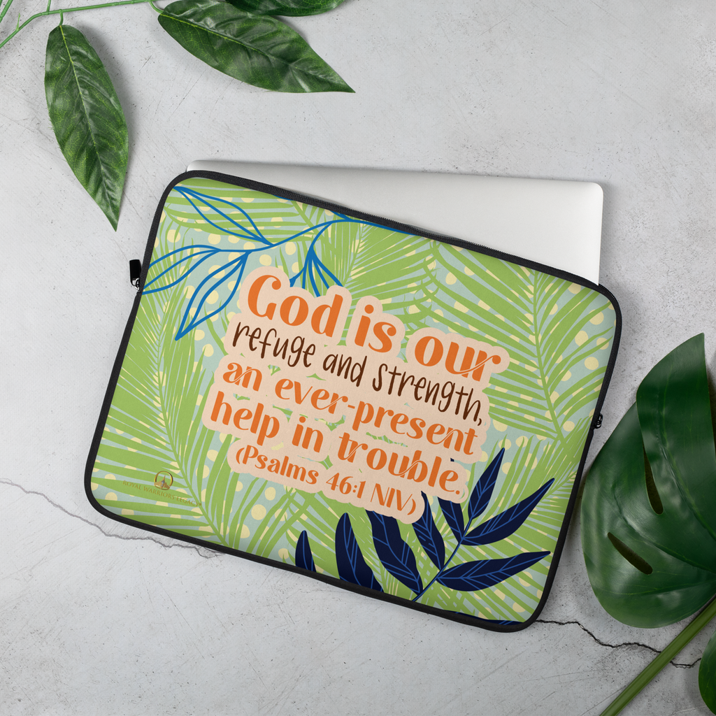 God Our Refuge: Psalm 46:1  Laptop Sleeve (13" / 15")