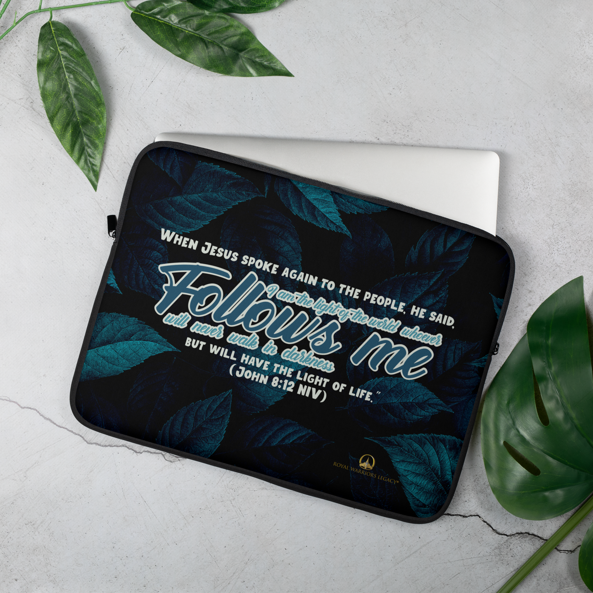 Light Of The World: John 8:12 Laptop Sleeve (13" / 15")