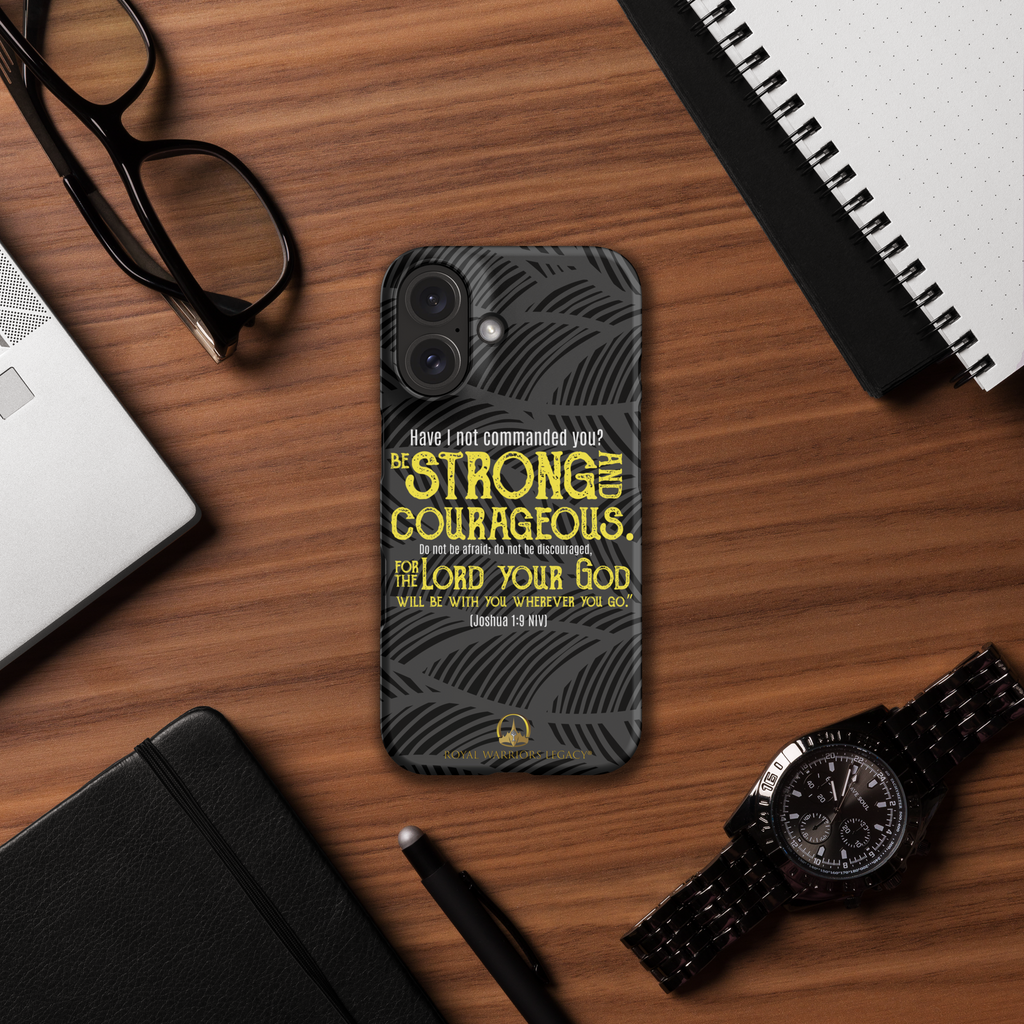 Be Strong & Courageous: Joshua 1:9 iPhone® Snap Case
