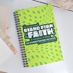 Stand Firm in Faith: 1 Corinthians 16:13-14 Spiral Bullet Notebook