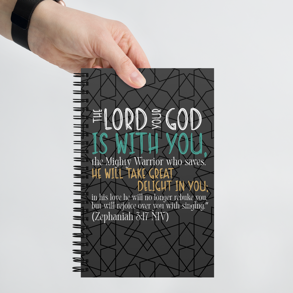 Rejoice in His Love: Zephaniah 3:17 Spiral Bullet Notebook