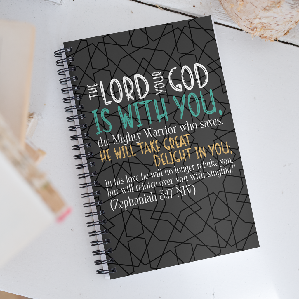 Rejoice in His Love: Zephaniah 3:17 Spiral Bullet Notebook