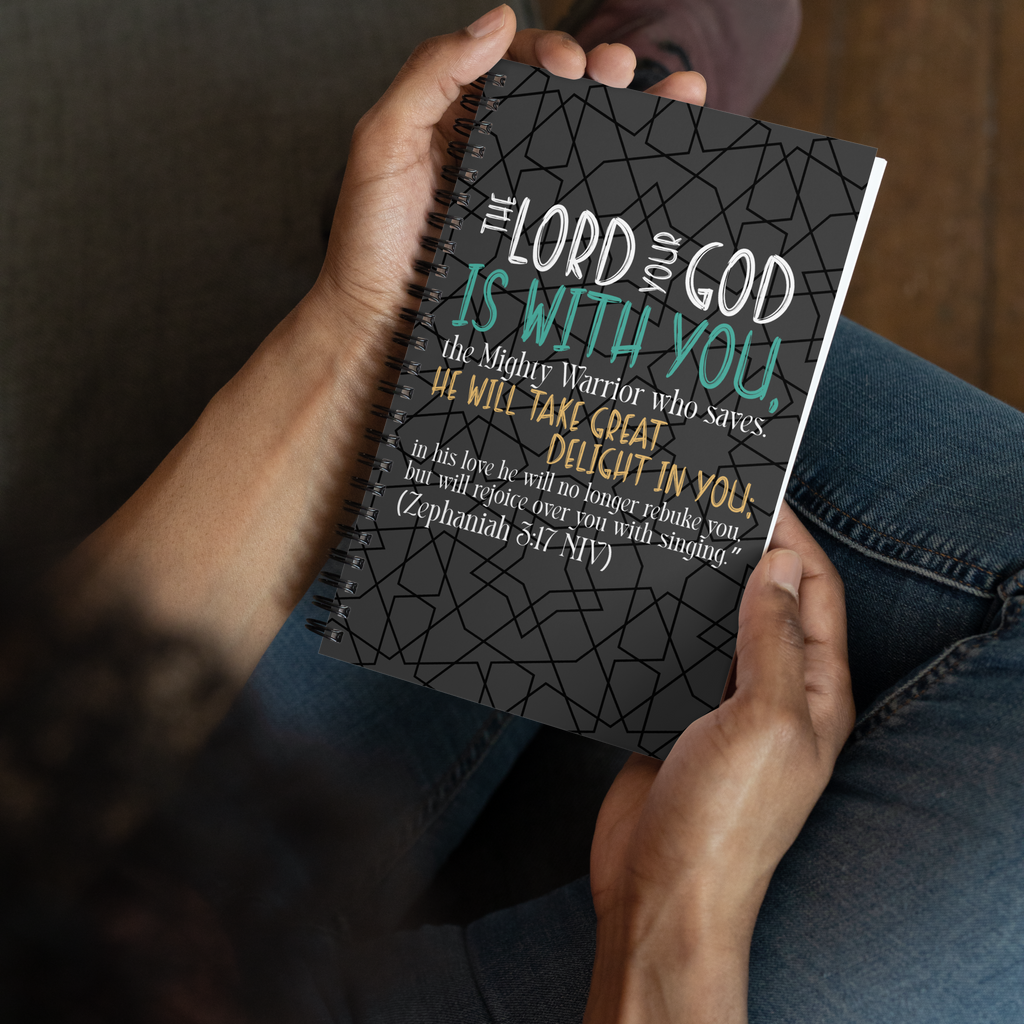Rejoice in His Love: Zephaniah 3:17 Spiral Bullet Notebook