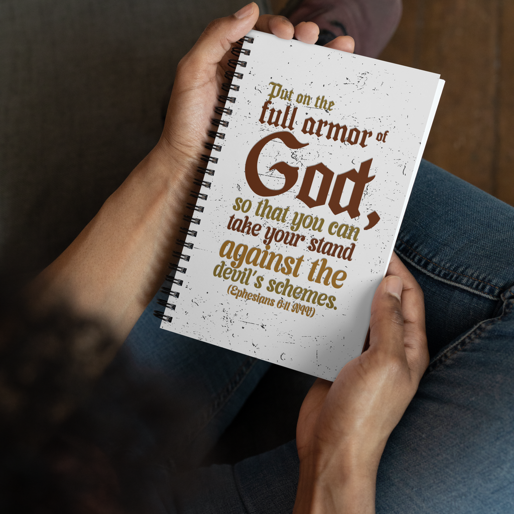 Full Armor Of God: Ephesians 6:11 Spiral Bullet Notebook