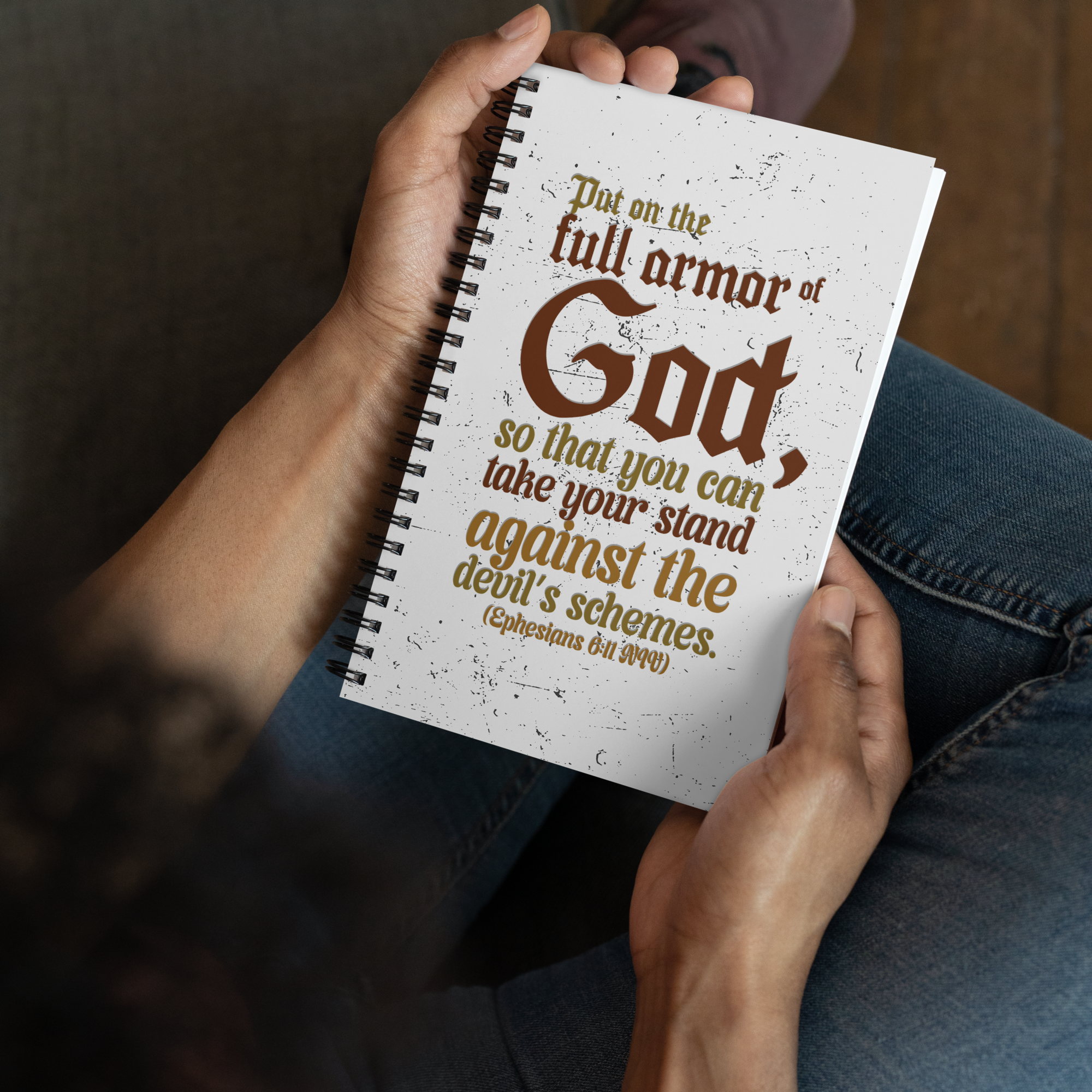 Full Armor Of God: Ephesians 6:11 Spiral Bullet Notebook