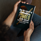 Sword & Salvation: Ephesians 6:17 Spiral Bullet Notebook