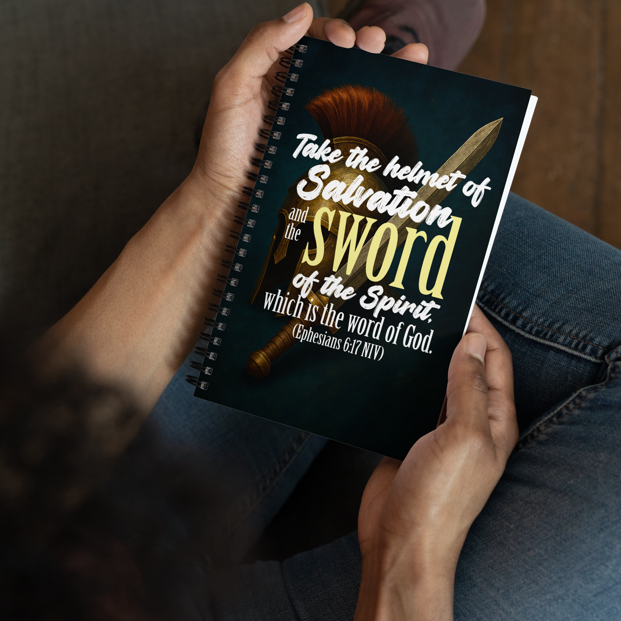 Sword & Salvation: Ephesians 6:17 Spiral Bullet Notebook