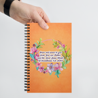 Grace & Peace Blooms: 2 Corinthians 1:2 Spiral Bullet Notebook