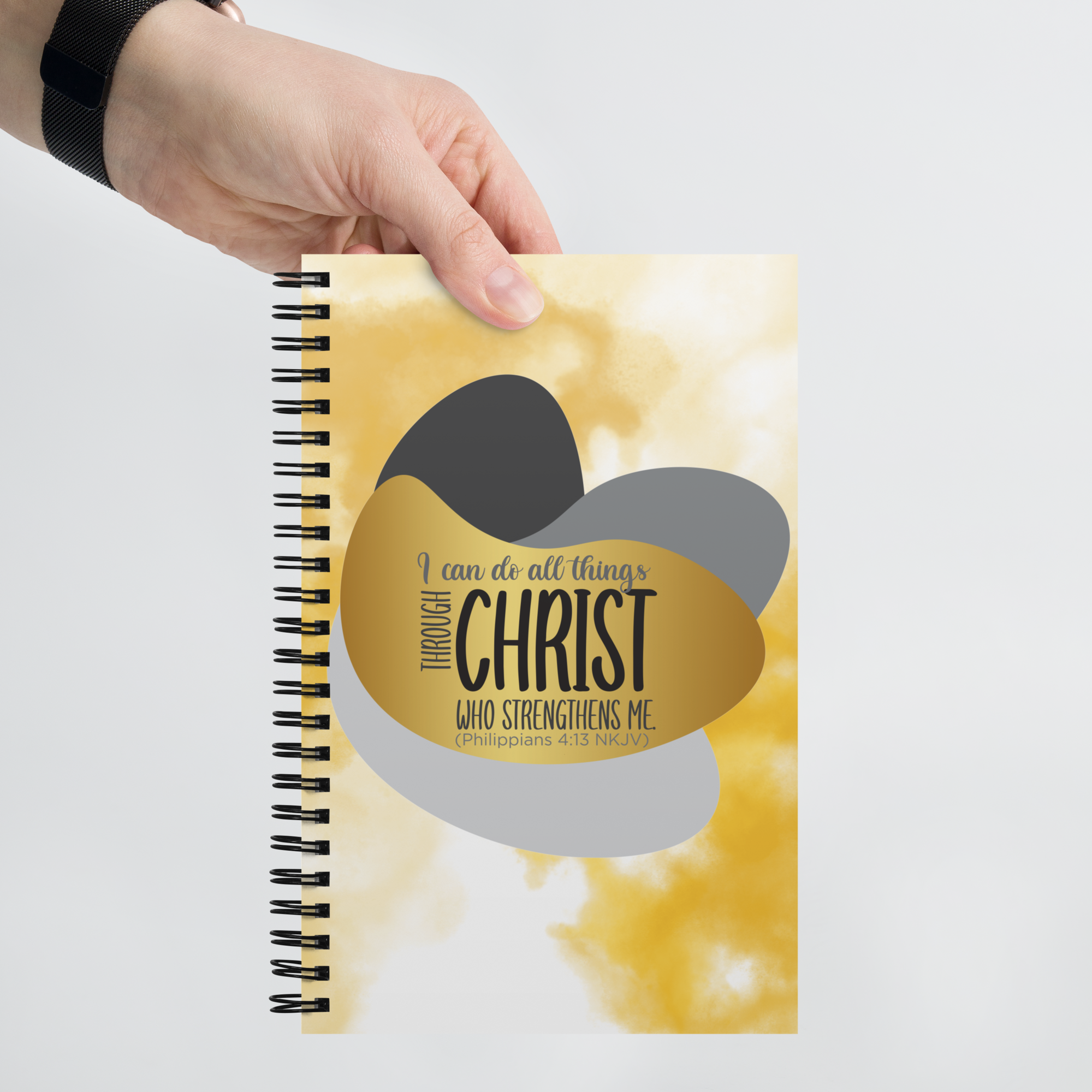 Empowered by Christ: Philippians 4:13 Spiral Bullet Notebook