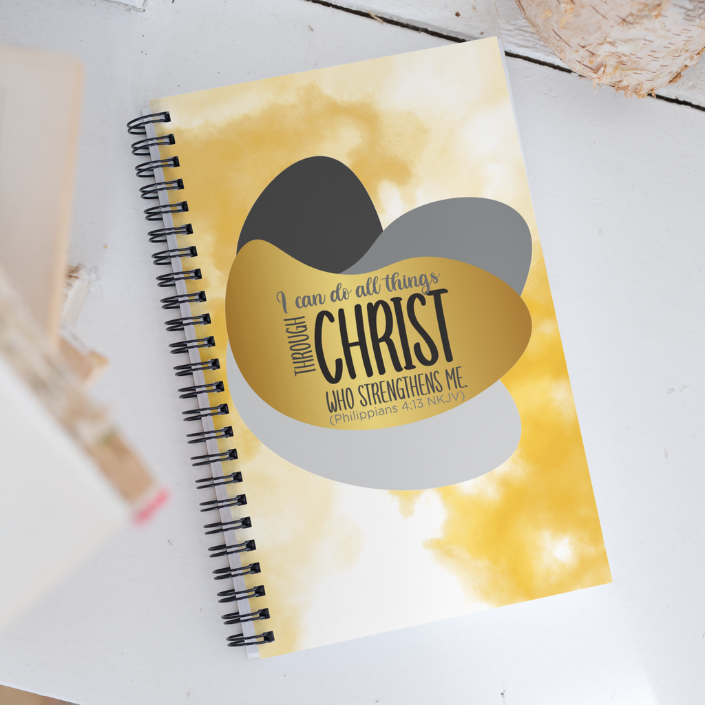 Empowered by Christ: Philippians 4:13 Spiral Bullet Notebook