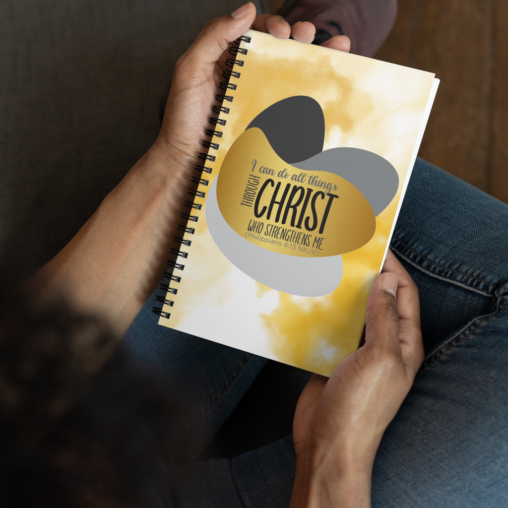 Empowered by Christ: Philippians 4:13 Spiral Bullet Notebook